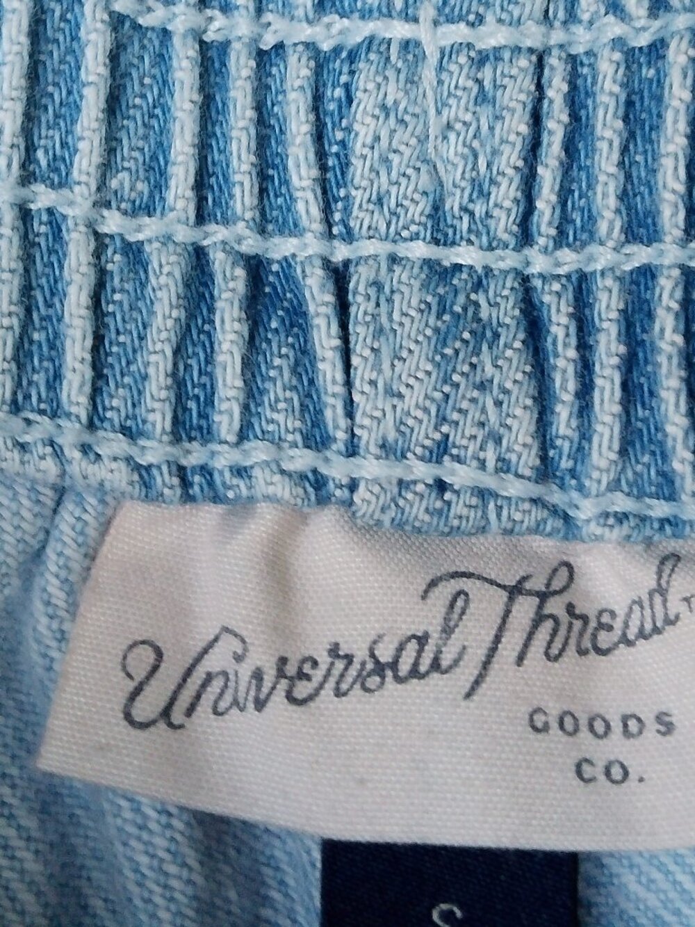 UNIVERSAL THREAD DENIM WITH DRAW STRING SIZE SMALL GOOD CONDITION - Picture 3 of 4